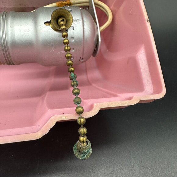 Vintage Headboard Lamp Light 1930s Art Deco Pink Plastic Reading Retro Lighting - Picture 13 of 15